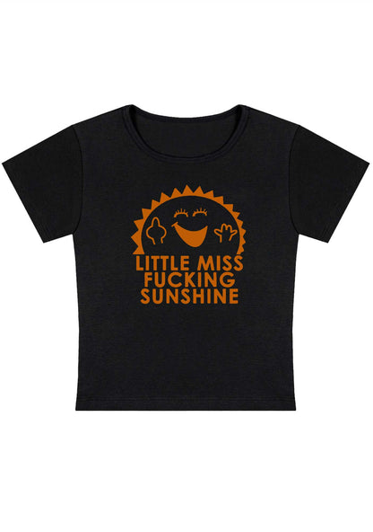 Little Miss Fxxking Sunshine Y2K Baby Tee