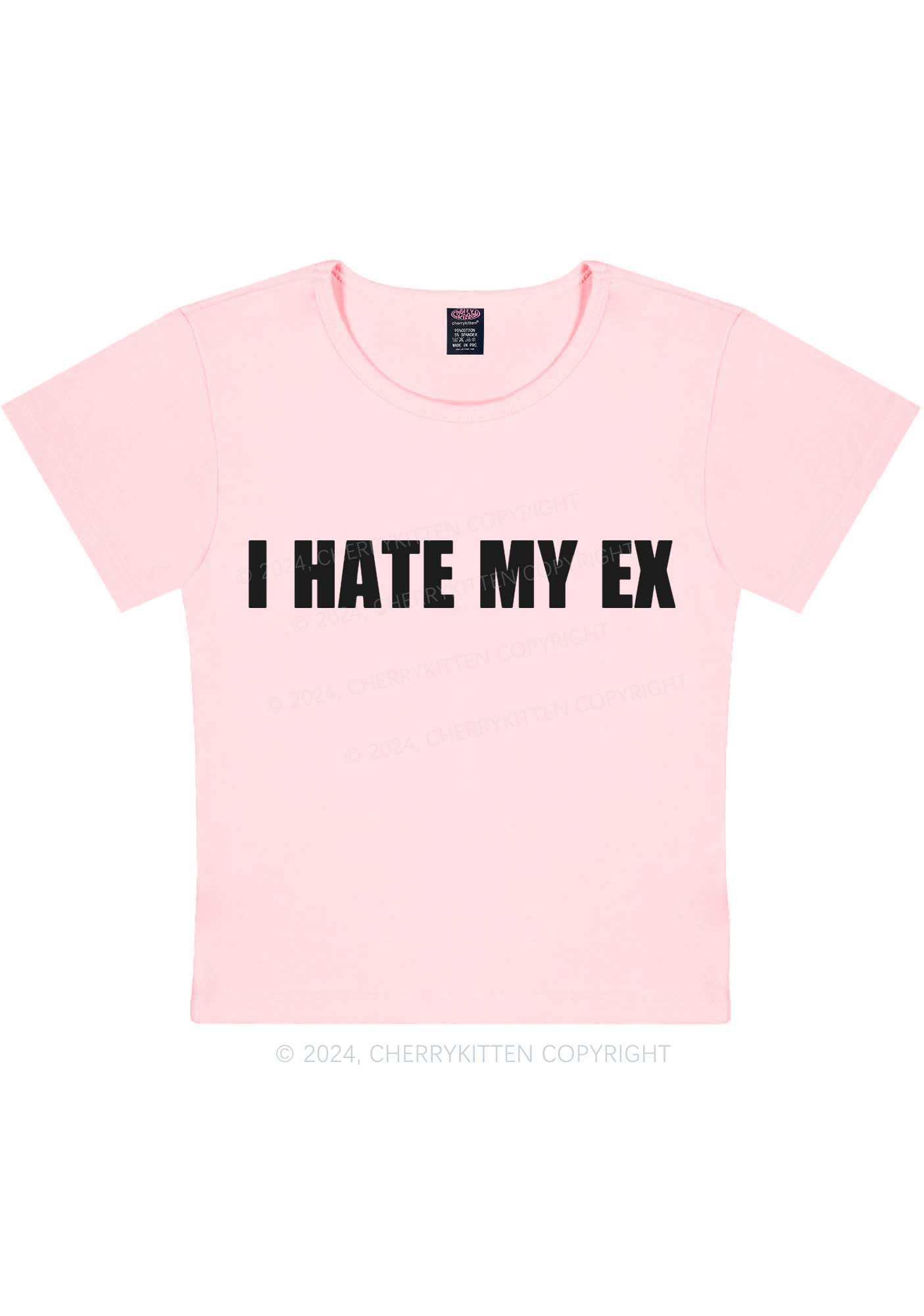 I Hate My EX Y2K Baby Tee Cherrykitten