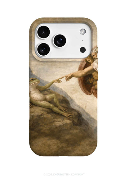 God Hand Touching Frog Y2K Phone Case Cherrykitten