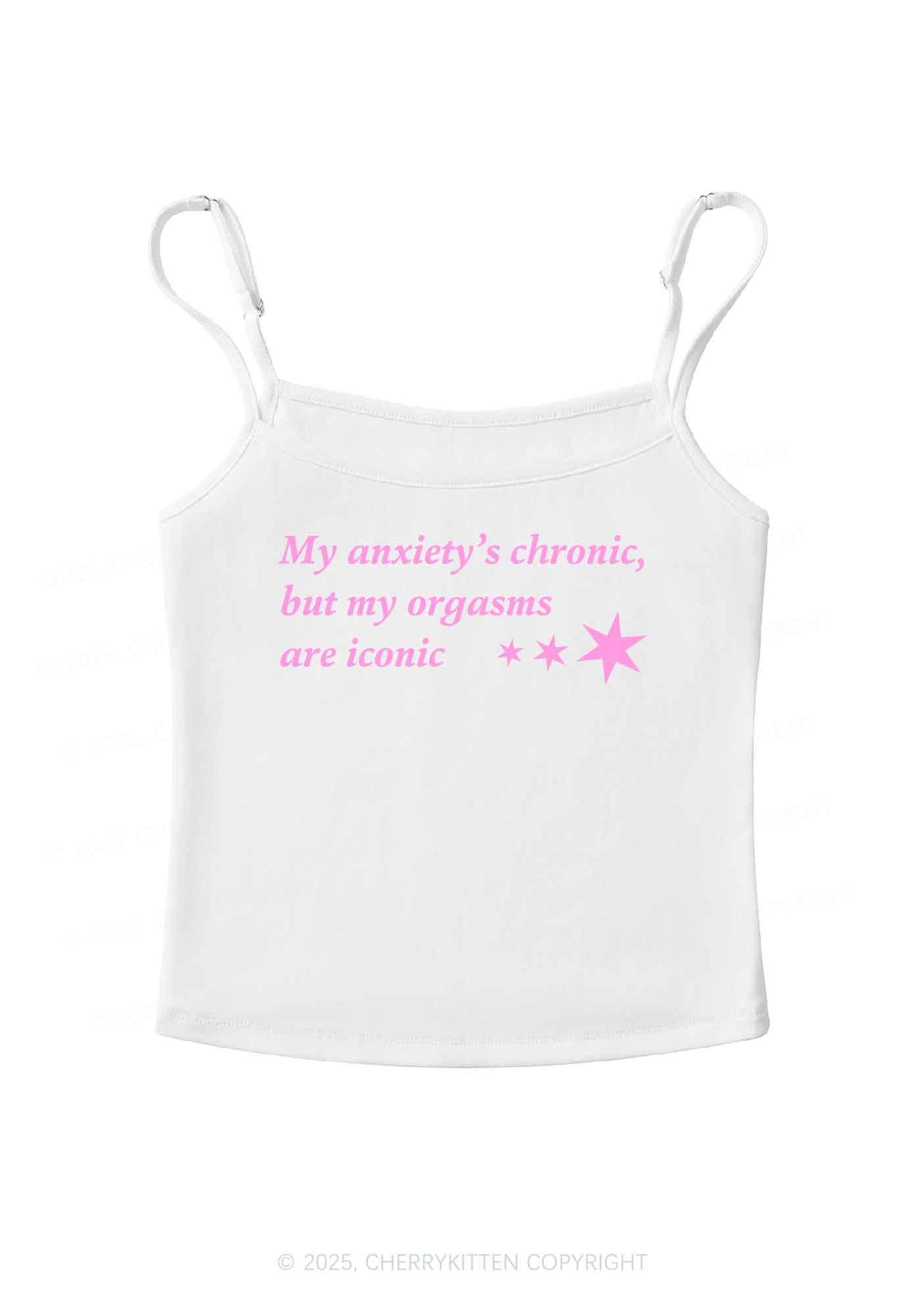 Anxiety Chronic Y2K Spaghetti Strap Cami Cherrykitten