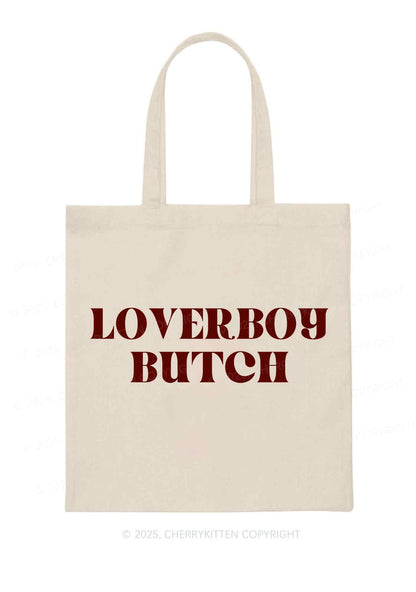 Loverboy Butch Pride Y2K Canvas Tote Bag Cherrykitten