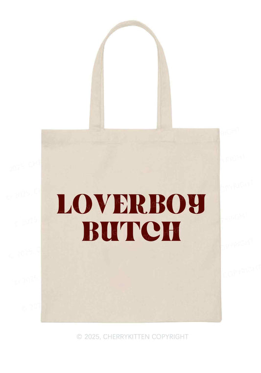 Loverboy Butch Pride Y2K Canvas Tote Bag Cherrykitten