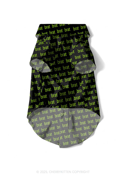 Green Brat Y2K Pet Shirts Cherrykitten