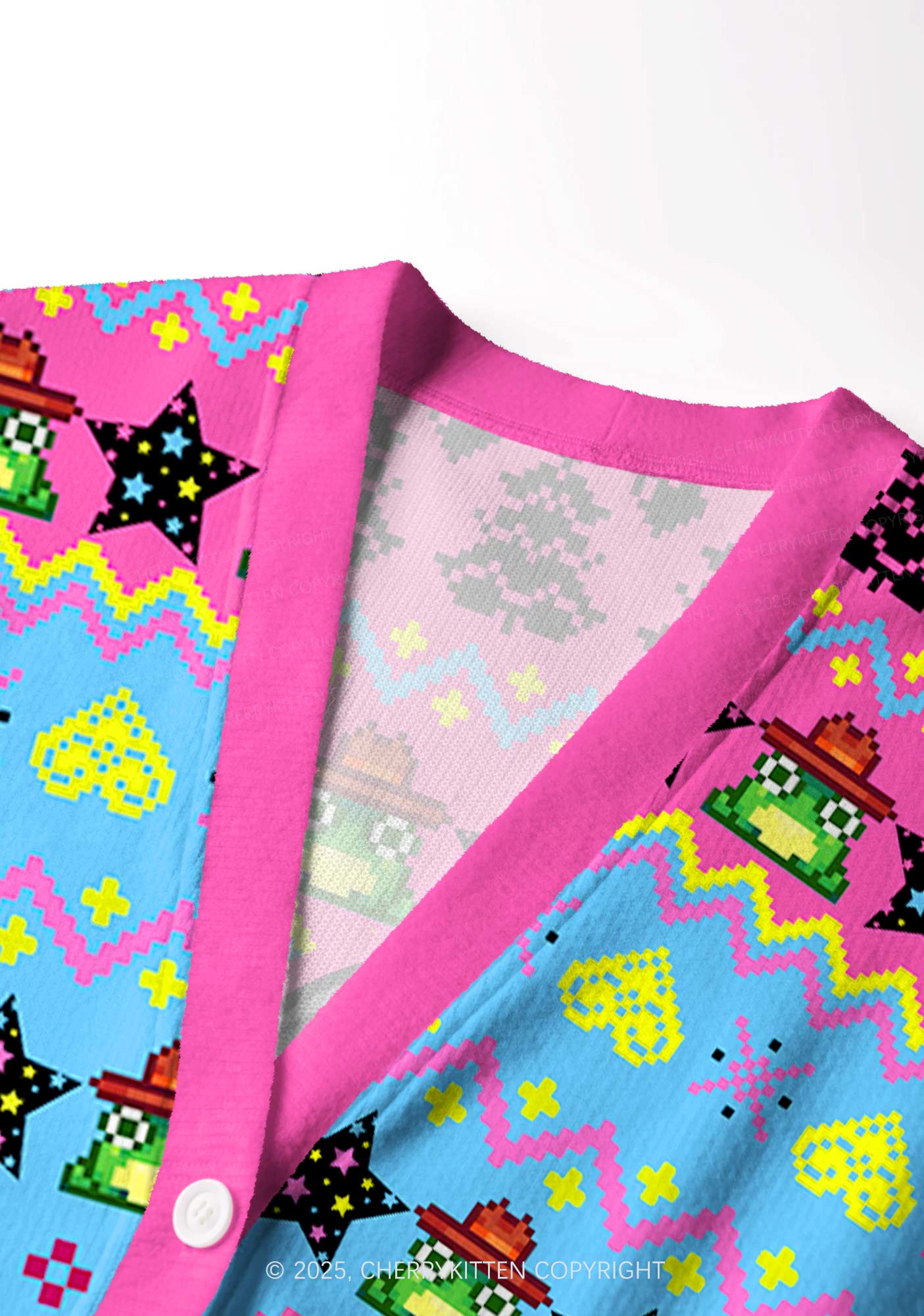 Your Last Partner Y2K Christmas Cardigan Knit Sweatshirt Cherrykitten