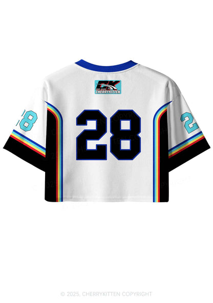 Custom Gods Favorite Fag Pride Y2K Crop Sport Jersey Shirts Cherrykitten