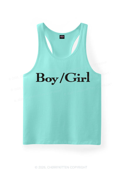 Boy Or Girl Pride Y2K Men Racerback Tank Top Cherrykitten