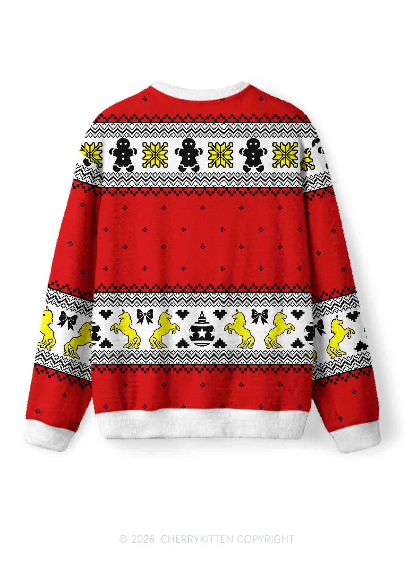 Sounds Gay Pride Y2K Christmas Knit Sweatshirt Cherrykitten