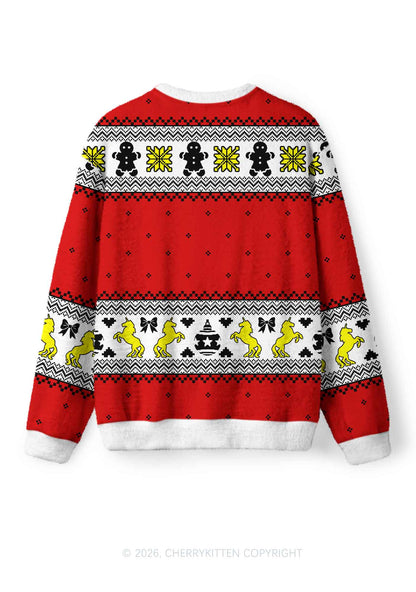 Sounds Gay Pride Y2K Christmas Knit Sweatshirt Cherrykitten