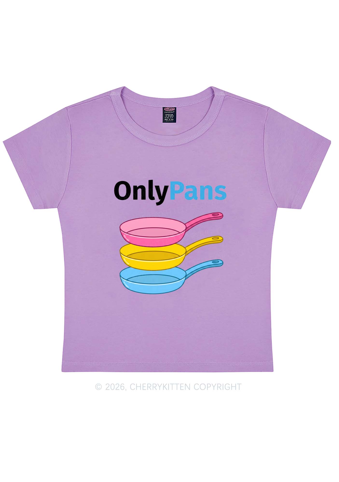 Only Pans Pride Y2K Baby Tee Cherrykitten