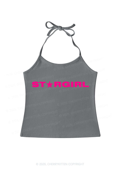 Red Stargirl Y2K Halter Neck Cami Cherrykitten
