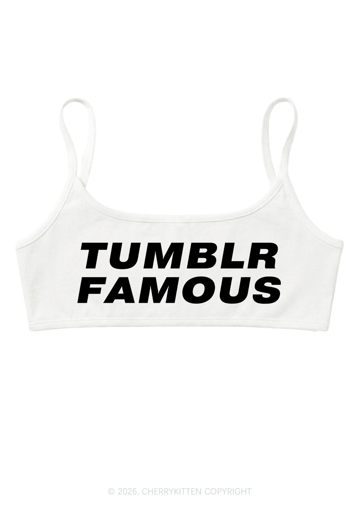 Txmblr Famous Y2K Super Crop Cami Cherrykitten