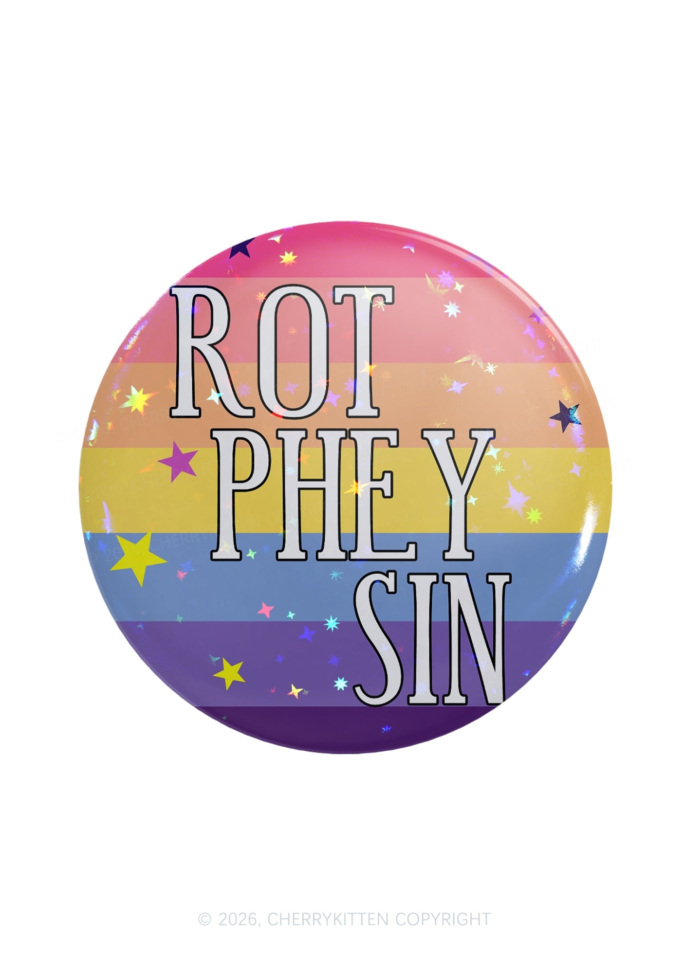 Rot Phey Sin Pride 1Pc Y2K Pin Badge Cherrykitten