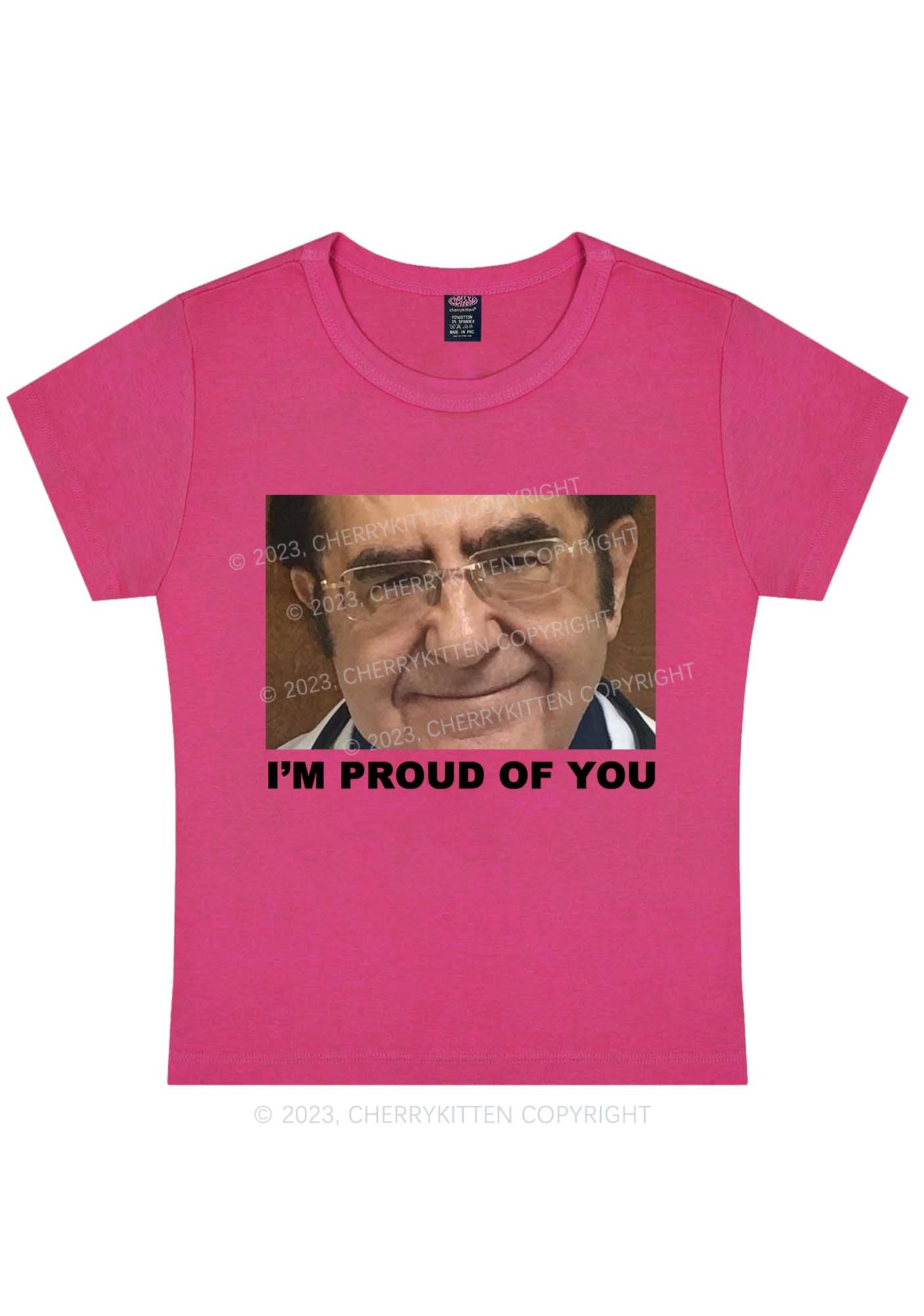 Dr. Now Is Proud Of You Y2K Baby Tee Cherrykitten