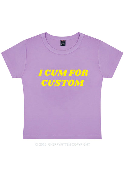 I Cxm For Custom Y2K Baby Tee Cherrykitten