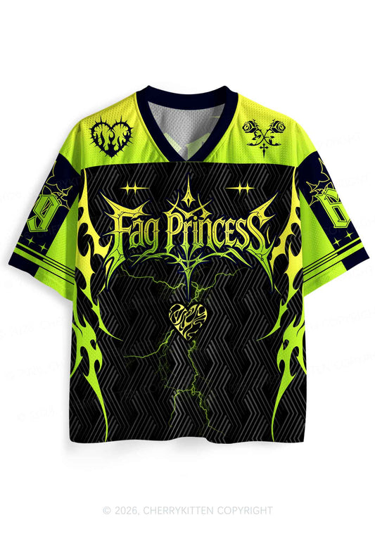Green Gothic Fag Princess Pride Y2K Sport Jersey Shirts Cherrykitten