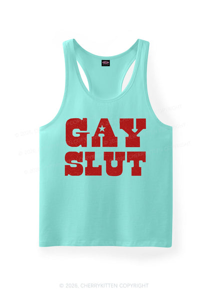 Gay Slxt Pride Y2K Men Racerback Tank Top Cherrykitten