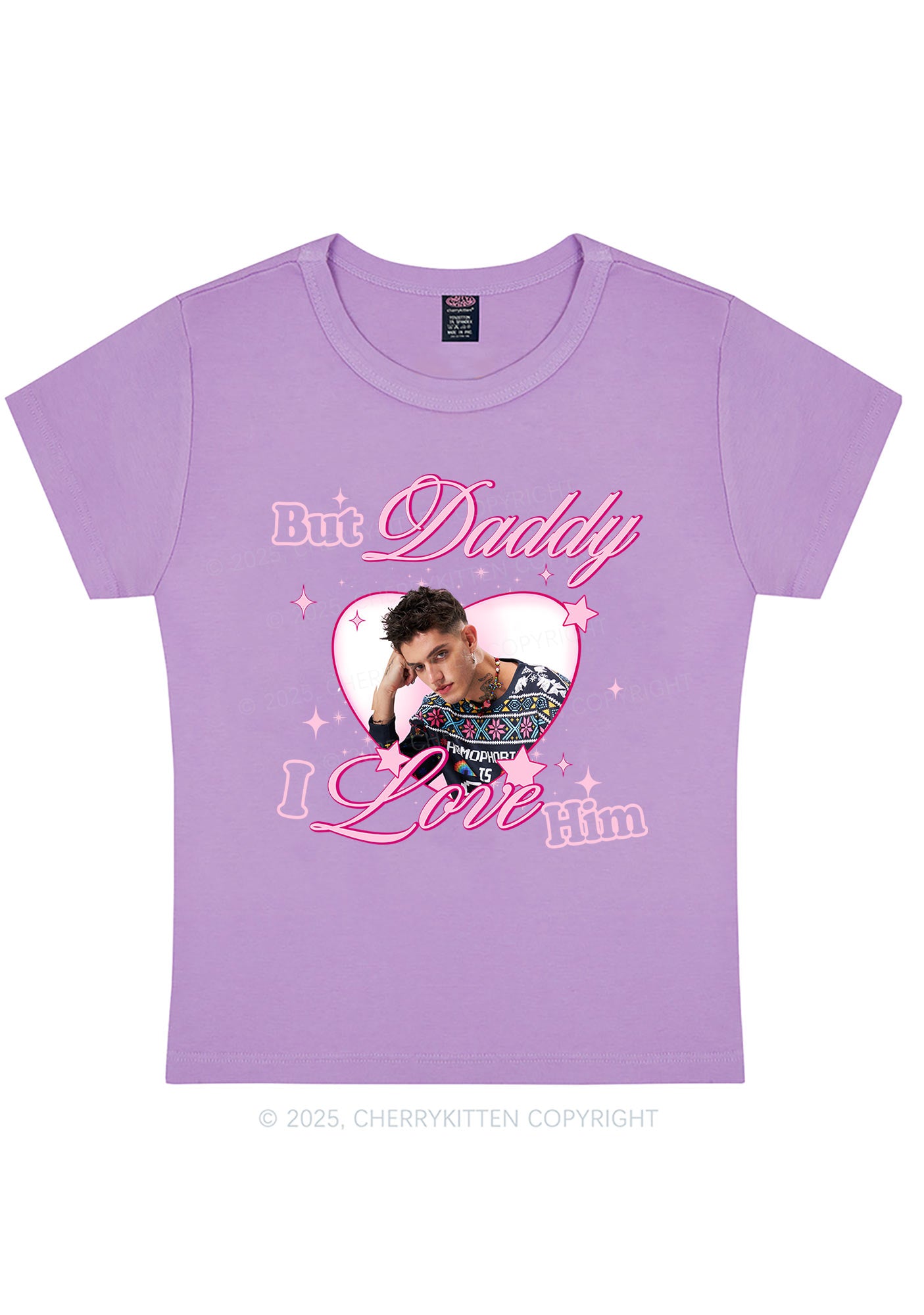 Custom But Daddy I Love Y2K Baby Tee Cherrykitten