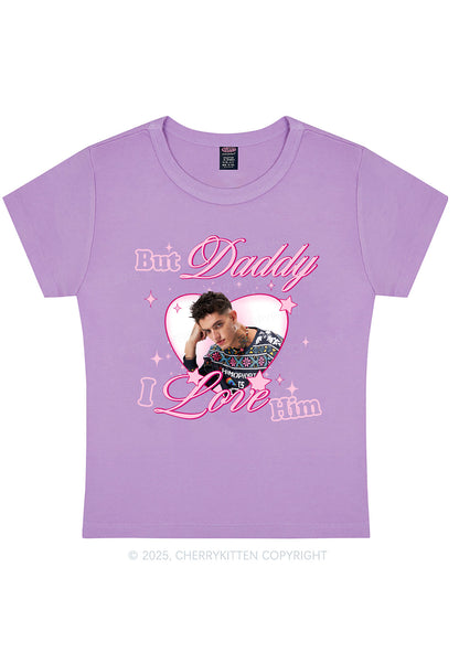 Custom But Daddy I Love Y2K Baby Tee Cherrykitten