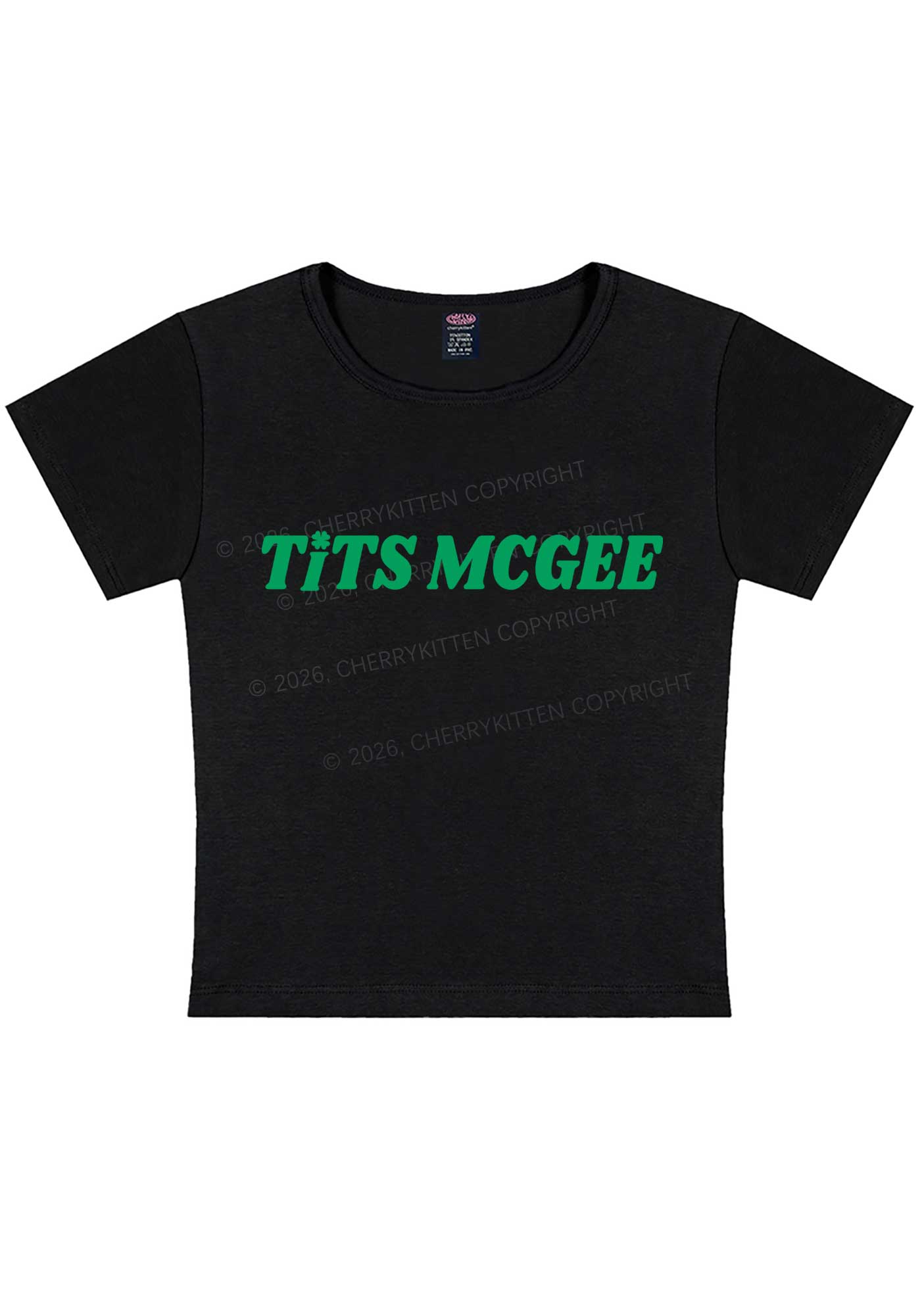 Txts Mcgee St Patricks Y2K Baby Tee Cherrykitten