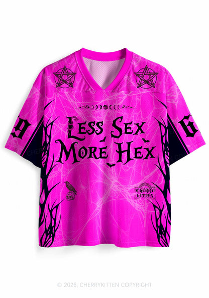 Halloween Less Sx More Hex Y2K Sport Jersey Shirts Cherrykitten