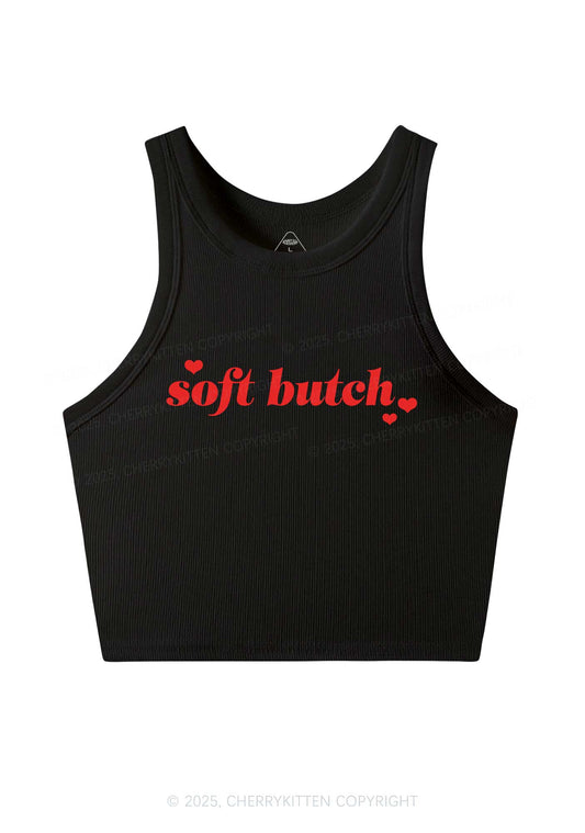 Soft Butch Y2K Crop Tank Top Cherrykitten
