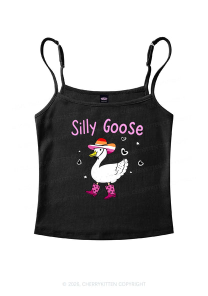 Silly Goose Lesbian Pride Y2K Spaghetti Strap Cami Cherrykitten