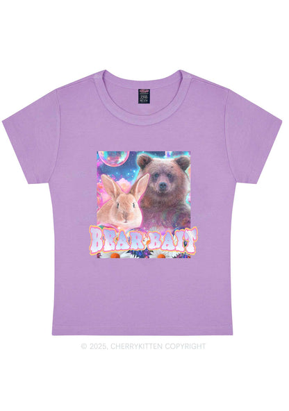 Bear Bait Pride Y2K Baby Tee Cherrykitten