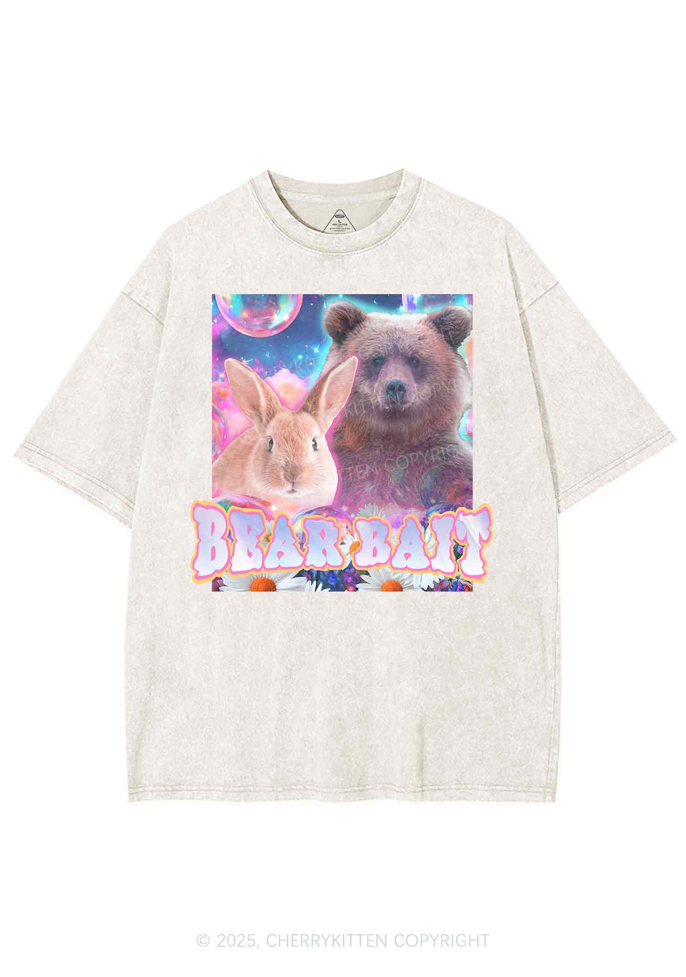 Bear Bait Pride Y2K Shirts Washed Tee Cherrykitten