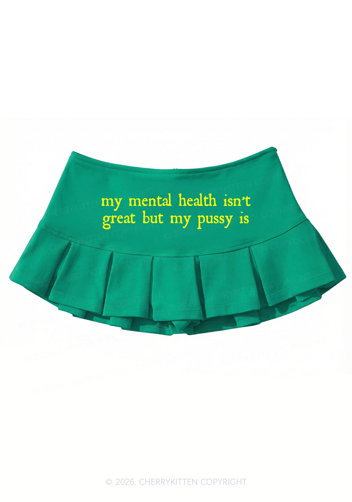 Great Mental Health Y2K Mini Pleated Skirts Cherrykitten