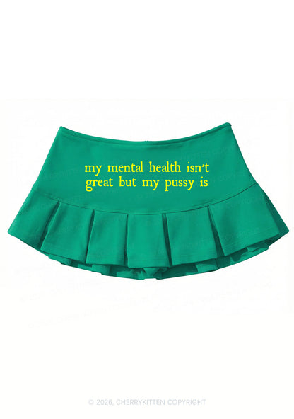 Great Mental Health Y2K Mini Pleated Skirts Cherrykitten