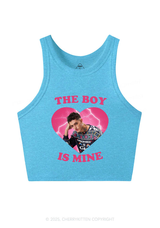 Custom The Boy Is Mine Y2K Crop Tank Top Cherrykitten