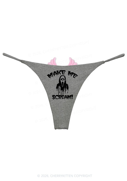 Halloween Make Me Scream Y2K Goth Angel Wings Bikini String Thong Cherrykitten