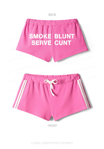 Smoke Blunt Y2K Drawstring Mini Shorts Cherrykitten