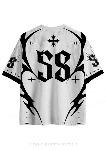 Custom Team Gothic Heart Y2K Sport Jersey Shirts Cherrykitten