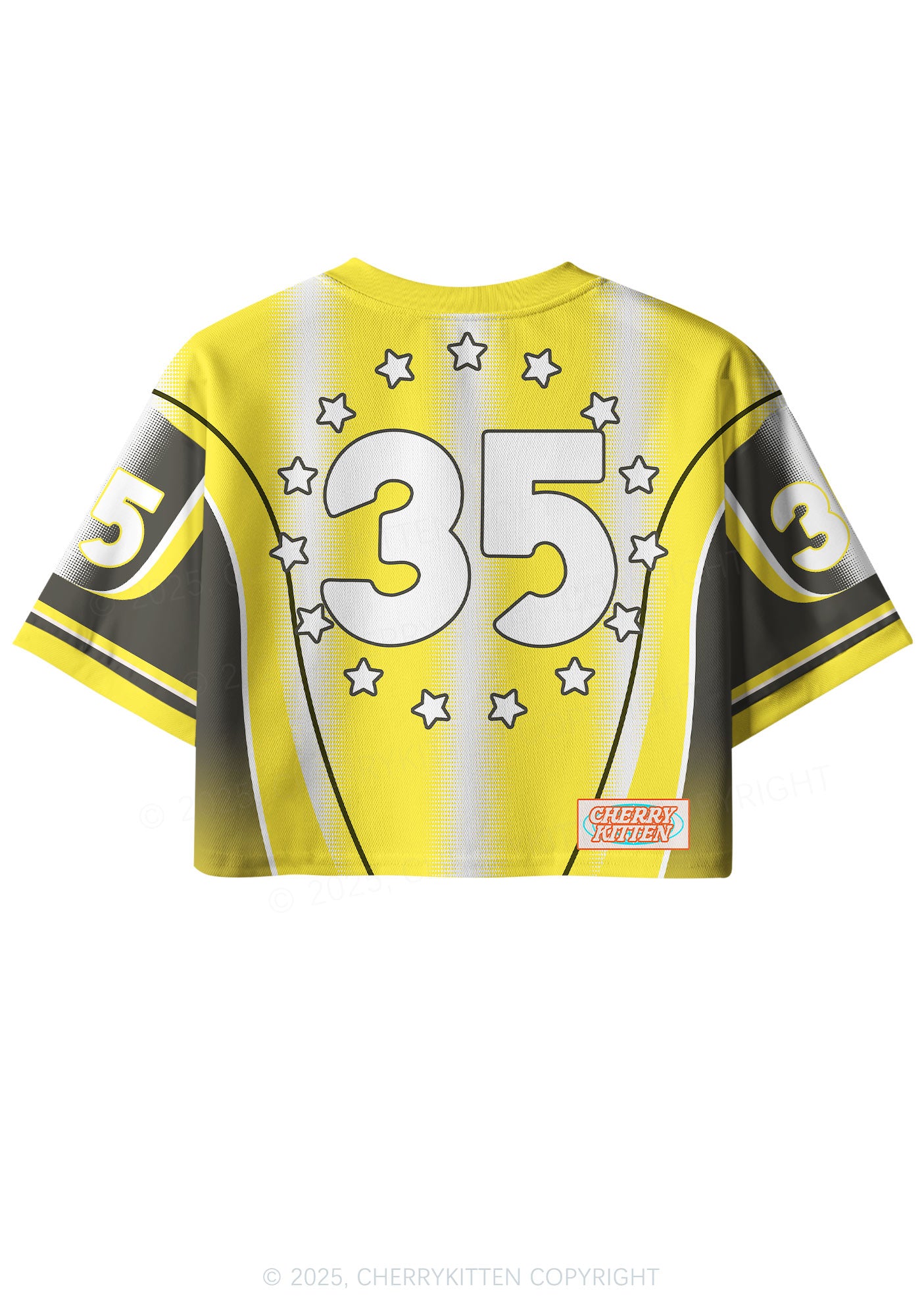 Custom Yellow Pony Y2K Crop Sport Jersey Shirts Cherrykitten