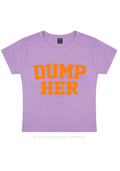 Dump Her Y2K Baby Tee Cherrykitten