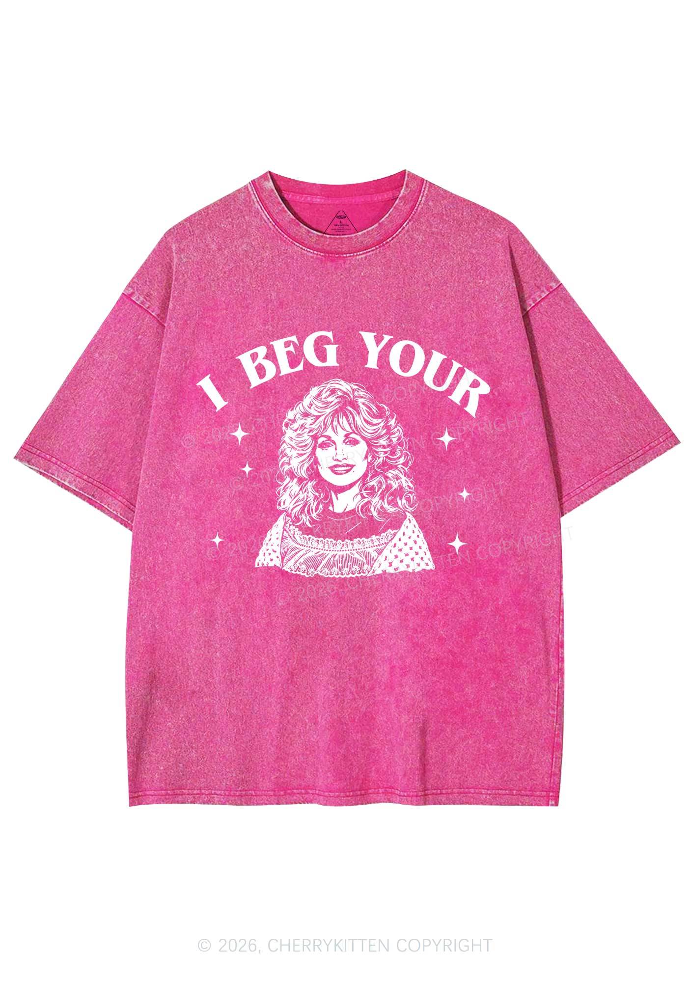 I Beg Your DP Y2K Shirts Washed Tee Cherrykitten