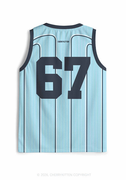 Light Blue Sapphic Tendencies Pride Y2K Sport Jersey Tank Cherrykitten