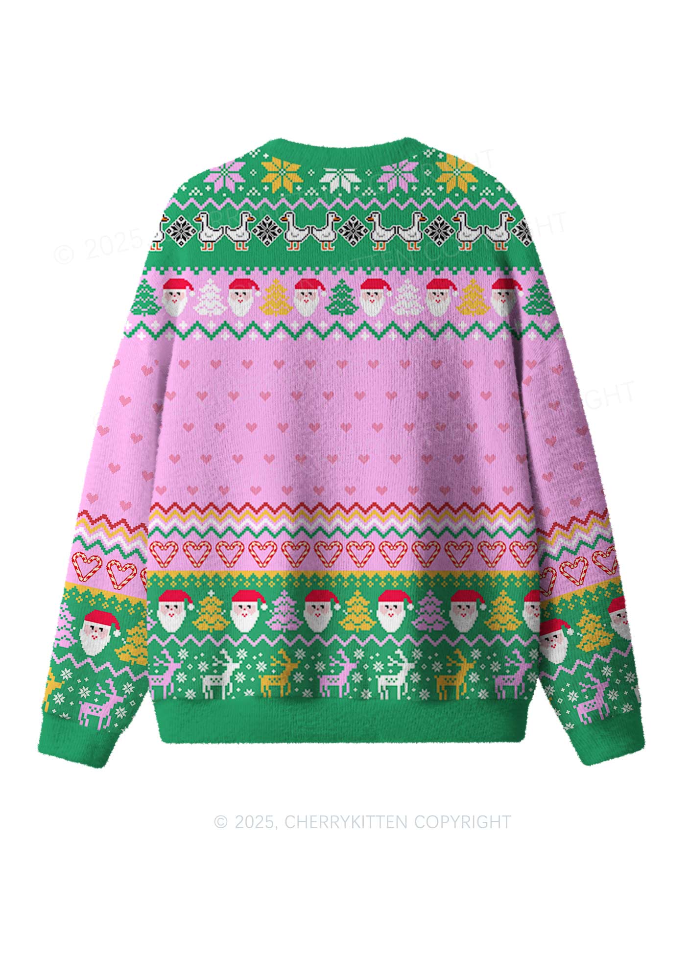 Im Not Going Goose Y2K Christmas Knit Sweatshirt Cherrykitten