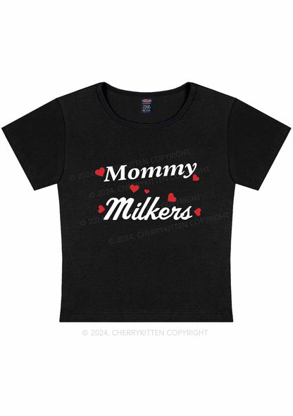 Curvy Mommy Milkers Y2K Baby Tee Cherrykitten