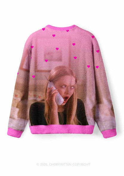 Boo You Hore Y2K Knit Sweatshirt Cherrykitten