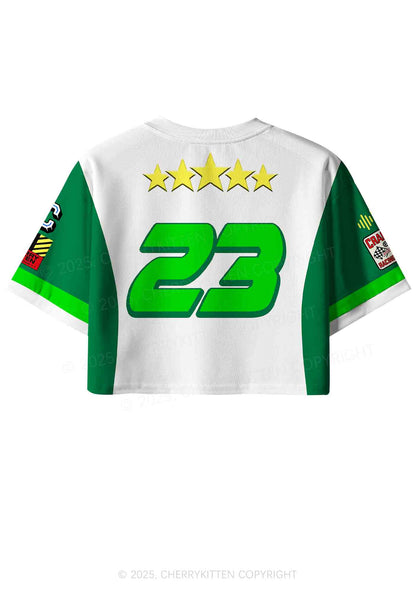 Custom Ride A DJ Y2K Crop Sport Jersey Shirts Cherrykitten