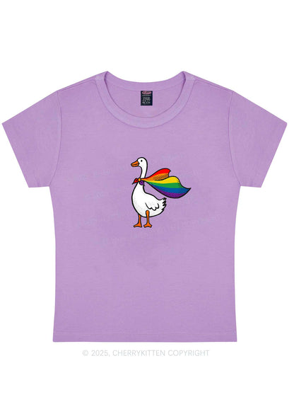 Pride Goose Y2K Baby Tee Cherrykitten