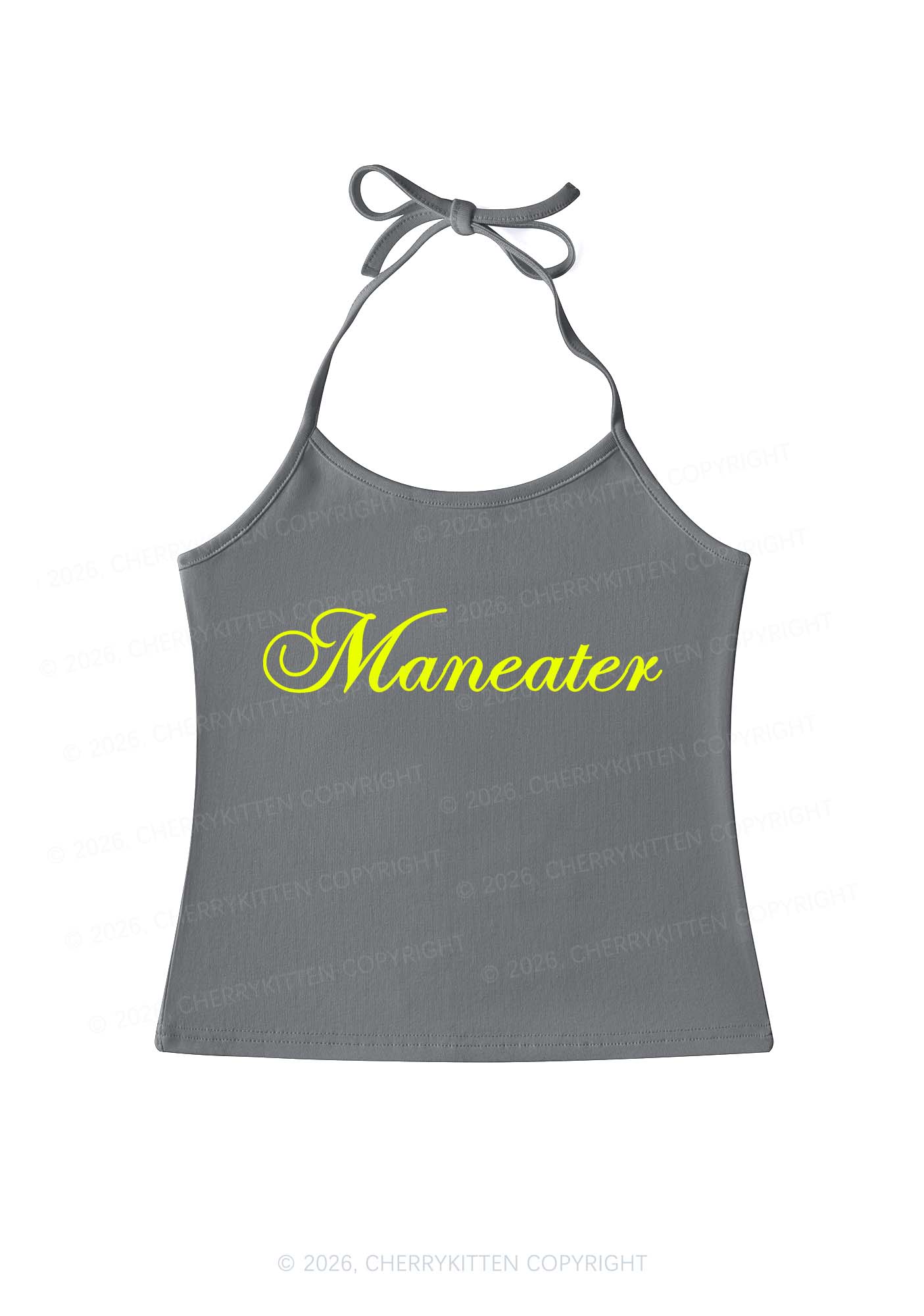 Maneater Y2K Halter Neck Cami Cherrykitten