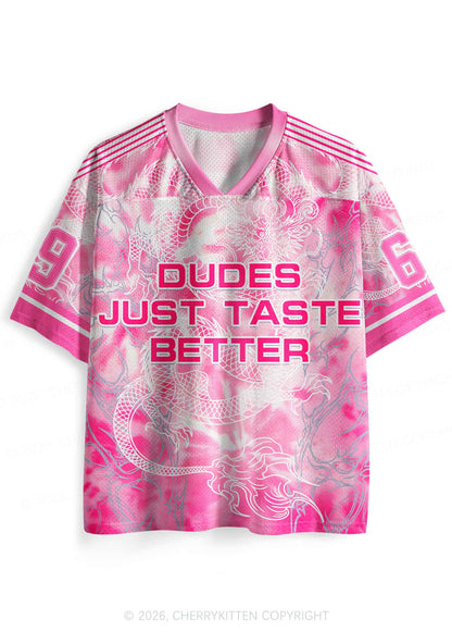 Dudes Just Taste Better Pride Y2K Sport Jersey Shirts Cherrykitten