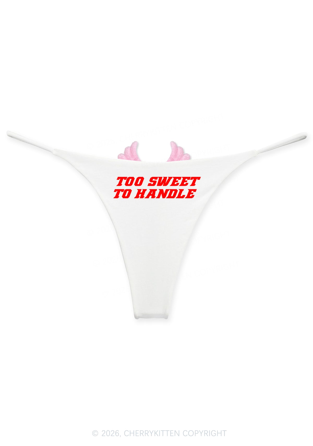 Too Sweet To Handle Y2K Goth Angel Wings Bikini String Thong Cherrykitten