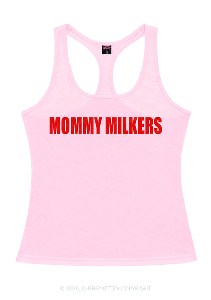 Mommy Milkers Y2K Women Racerback Tank Top Cherrykitten