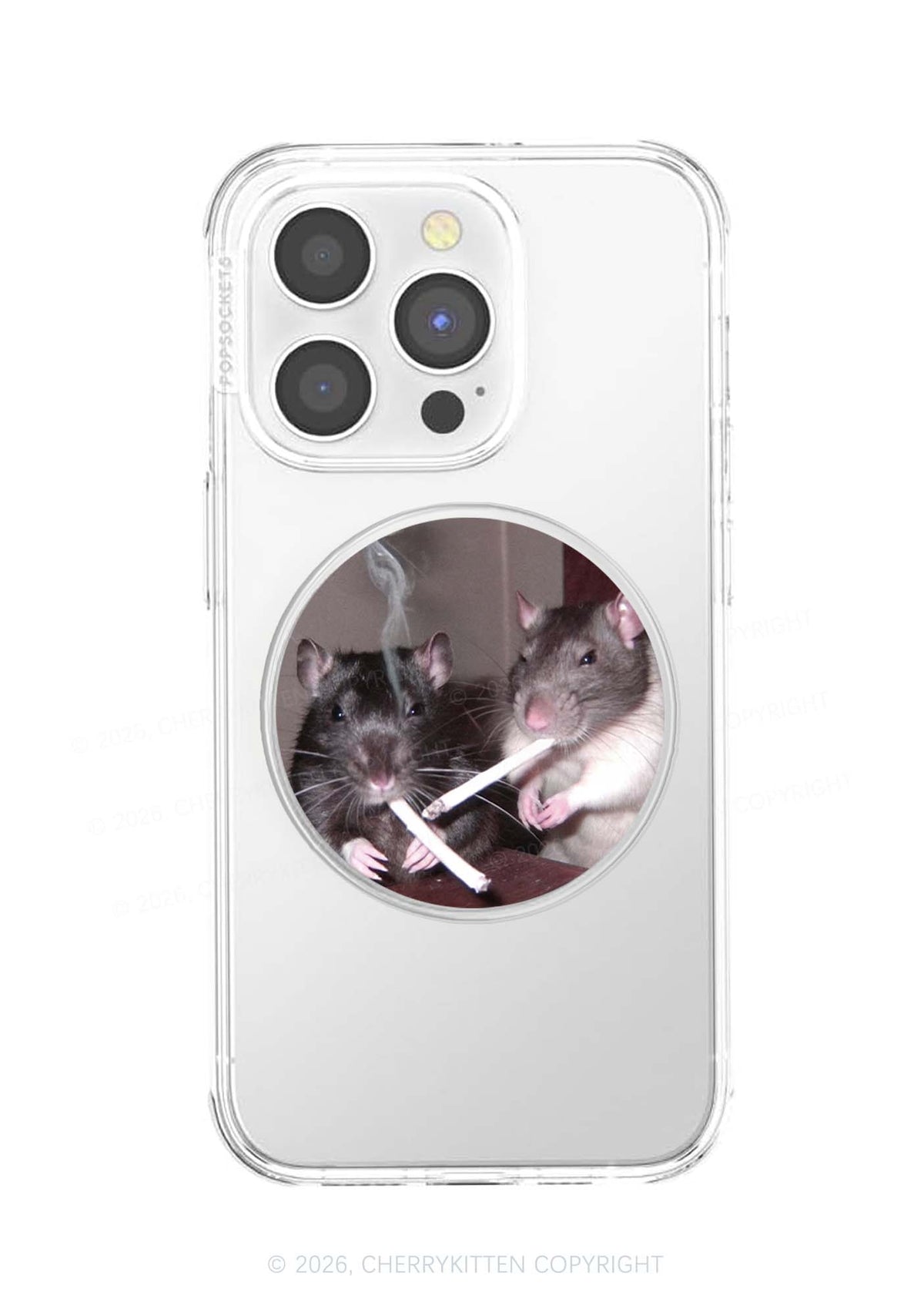 Smoking Rats Y2K Magnetic Phone Grip Holder Cherrykitten