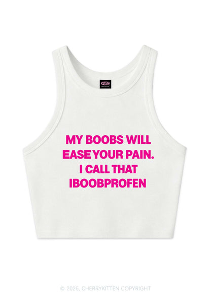 My Bxxbs Ease Your Pain Y2K Crop Tank Top Cherrykitten