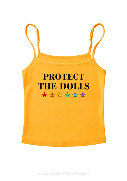Protect The Dolls Pride Y2K Spaghetti Strap Cami Cherrykitten